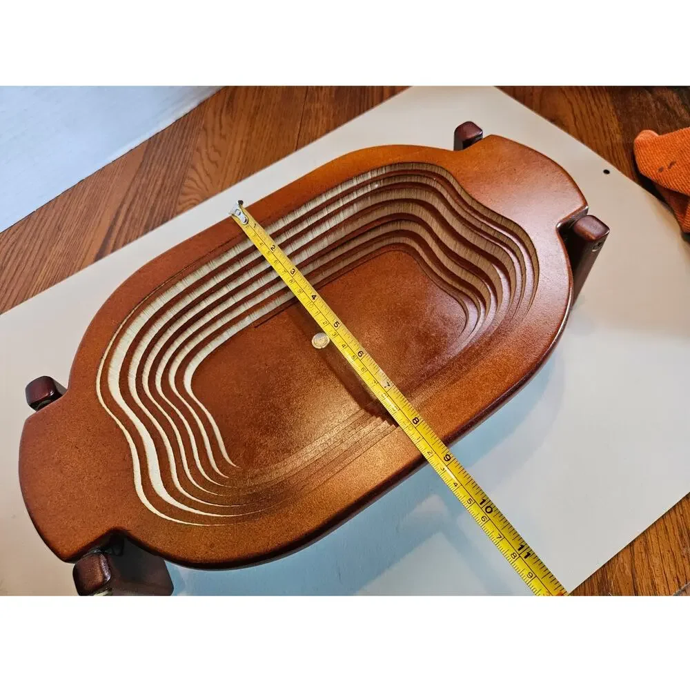 VTG Magic Wooden Basket Unfolding Phillipines 16